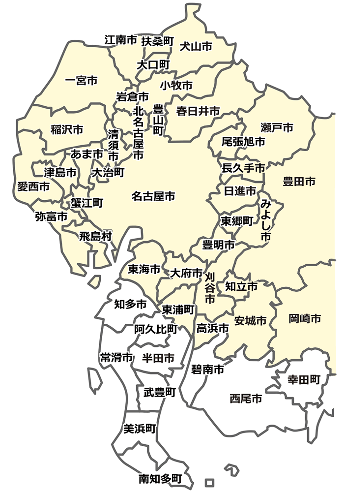 対象地域の地図