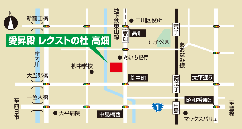 愛昇殿レクストの杜高畑地図