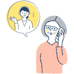 電話で相談するイメージ